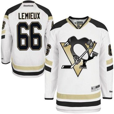 Pittsburgh Penguins #66 Mario Lemieux White 2014 Stadium Series Stitched NHL Jersey