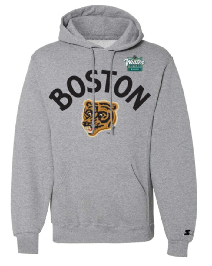 Men's Boston Bruins Gray Winter Classic Starter Pullover Hoodie