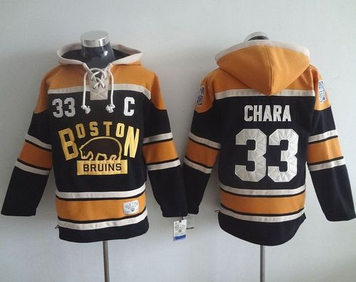 Bruins #33 Zdeno Chara Black 2016 Winter Classic Hoodie Stitched