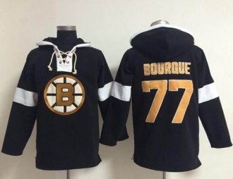 Boston Bruins #77 Ray Bourque Black NHL Pullover Hoodie