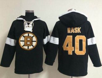 Boston Bruins #40 Tuukka Rask Black NHL Pullover Hoodie