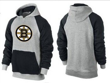 Boston Bruins Pullover Hoodie Grey & Black