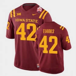 Men Iowa State Cyclones #42 Jack Tiarks 2021 Fiesta Bowl Cardinal College Football Jersey