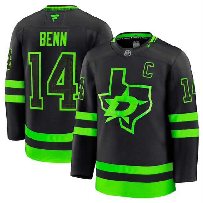 Men's Dallas Stars Active Player Custom Black 2024-25 Alternate Stitched Hockey Jersey