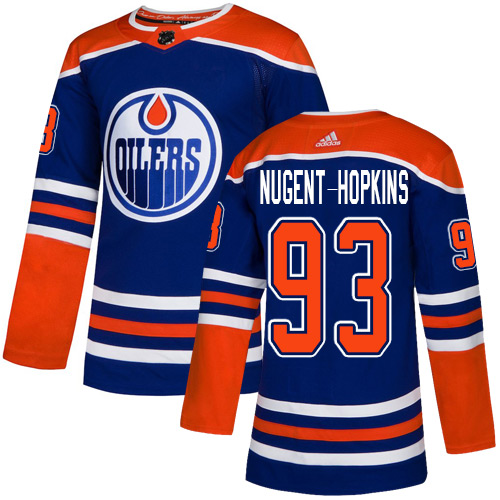 Oilers #93 Ryan Nugent-Hopkins Royal Alternate Authentic Stitched Hockey Jersey