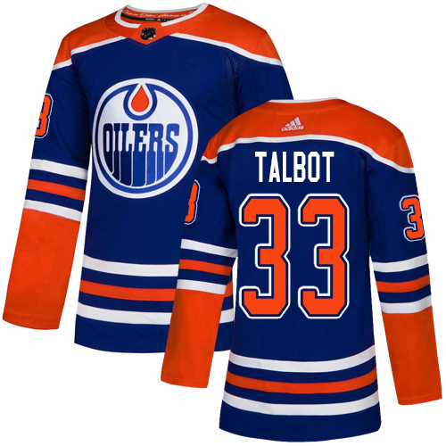 Oilers #33 Cam Talbot Royal Alternate Authentic Stitched Hockey Jersey