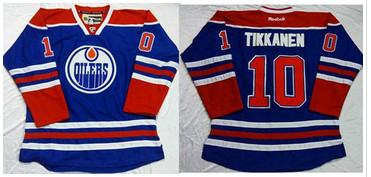 Edmonton Oilers #10 Esa Tikkanen Light Blue Stitched NHL Jersey