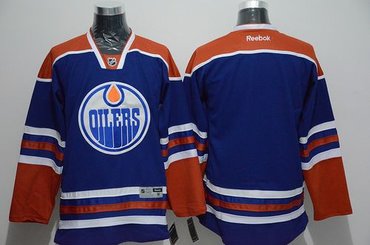 Edmonton Oilers Blank Stitched Light Blue NHL Jersey