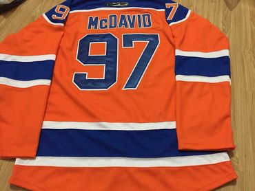 Edmonton Oilers #97 Connor McDavid Orange Stitched NHL Jerseys