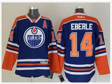 Edmonton Oilers #14 Jordan Eberle Light Blue Stitched NHL Jersey