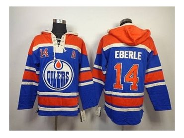 nhl jerseys edmonton oilers #14 eberle blue(pullover hooded sweatshirt)(patch A)