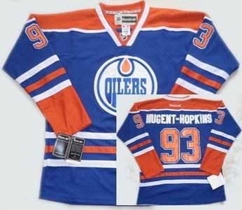 edmonton oilers 93 ryan nugent-hopkins royal blue jersey