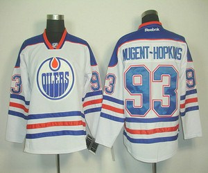 edmonton oilers 93 nugent-hopkins white nhl jerseys