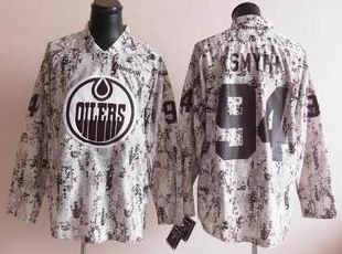 edmonton oilers 94 ryan smyth camouflage jerseys