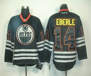 edmonton oilers 14 eberle black ice nhl jerseys