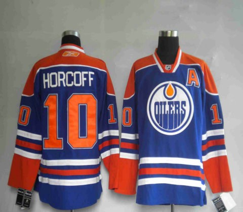 nhl jerseys edmonton oilers 10# horcoff blue