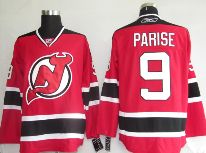 NHL Jerseys New Jersey Devils 9# PARISE red