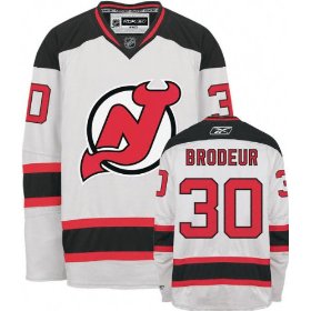 NHL New Jersey Devils #30 Martin Brodeur Road White Jersey