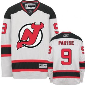 NHL New Jersey Devils #9 Zach Parise Road White Jersey