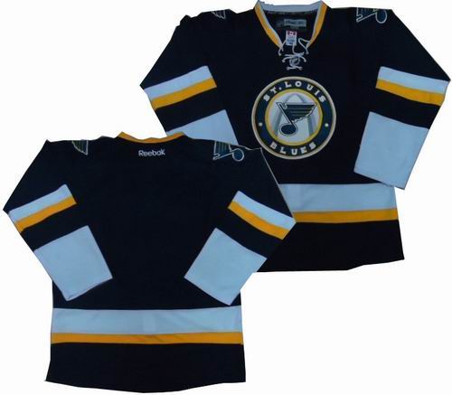 ST.LOUIS BLUES BLANK Dark Blue Third Jerseys