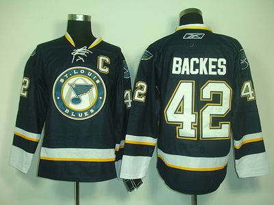 St Louis Blues 42 David Backes Third Jersey