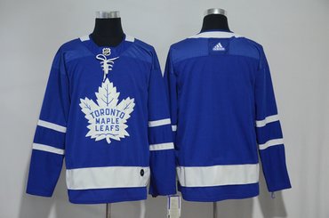 Maple Leafs Blank Blue Adidas Jersey