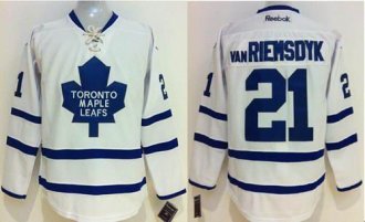 Toronto Maple Leafs #21 James Van Riemsdyk White Stitched NHL Jersey