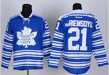 Toronto Maple Leafs #21 James Van Riemsdyk Blue 2014 Winter Classic Stitched NHL Jersey