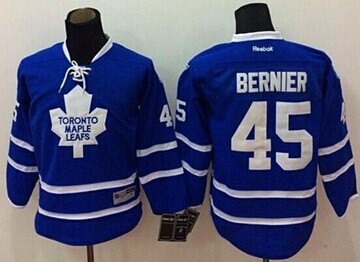 Toronto Maple Leafs #45 Jonathan Bernier Blue 2014 Winter Classic Stitched NHL Jersey