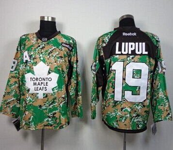 Toronto Maple Leafs #19 Joffrey Lupul Camo Veterans Day Practice Stitched NHL Jersey