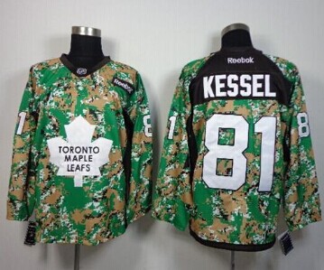 Toronto Maple Leafs #81 Phil Kessel Camo Veterans Day Practice Stitched NHL Jersey