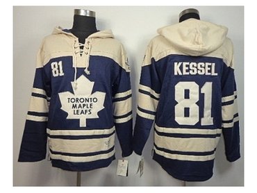 nhl jerseys toronto maple leafs #81 kessel blue-cream(pullover hooded sweatshirt)