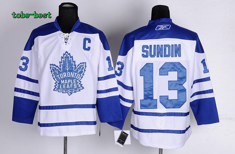 NHL Jerseys Toronto Maple Leafs 13 Sundin white C patch new jerseys