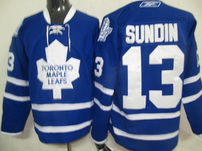 NHL Jerseys Pittaburgh Toronto Maple Leafs 13 Sundin Blue