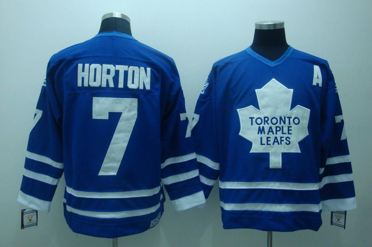 RBK NHL Jerseys Pittaburgh Toronto Maple Leafs 7# Horton blue