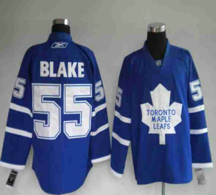 Pittaburgh Toronto Maple Leafs 55# Jason Blake blue jerseys