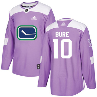 Adidas Canucks #10 Pavel Bure Purple Authentic Fights Cancer Stitched NHL Jersey