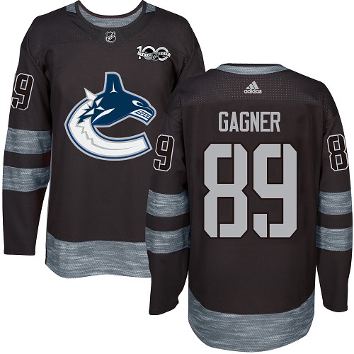 Adidas Canucks #89 Sam Gagner Black 1917-2017 100th Anniversary Stitched NHL Jersey