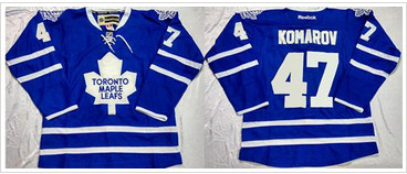 Toronto Maple Leafs #47 Leo Komarov Blue Home Stitched NHL Jersey