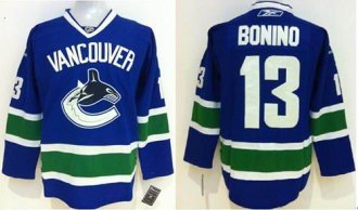 Vancouver Canucks #13 Nick Bonino Blue Stitched NHL Jersey