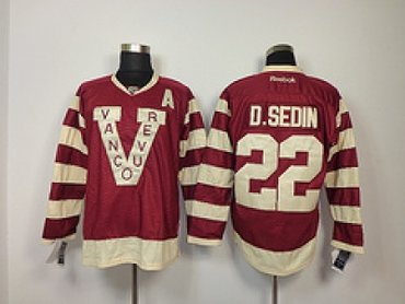 nhl jerseys vancouver canucks #22 d.sedin red(patch A)