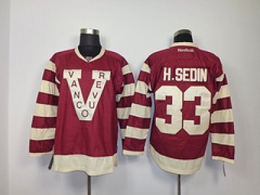 nhl jerseys vancouver canucks #33 h.sedin red