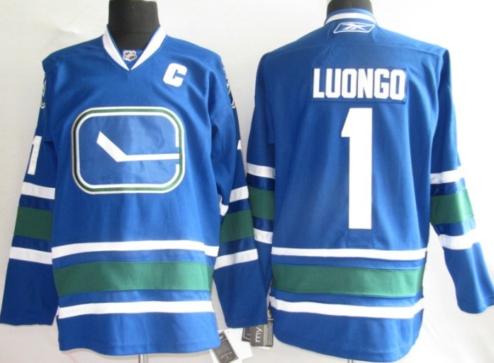 nhl jerseys vancouver canucks 1 roberto luongo blue [the third section