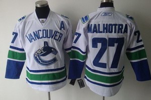 vancouver canucks 27 manny malhotra home white jersey