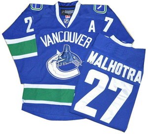 vancouver canucks 27 manny malhotra home blue jersey