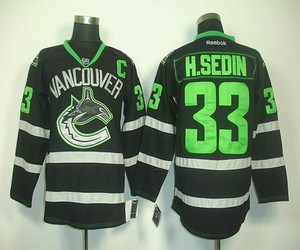 nhl jerseys vancouver canucks #33 h.sedin black