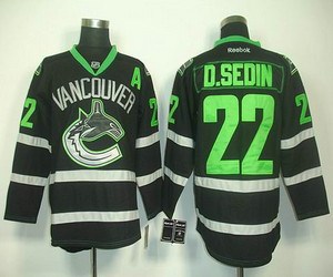 nhl jerseys vancouver canucks #22 d.sedin black