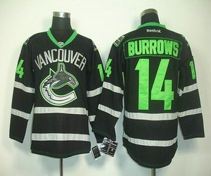 nhl jerseys vancouver canucks #14 burrows black