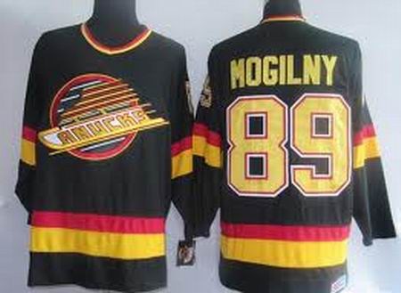 vancouver canucks 89 mogilny black ccm jersey