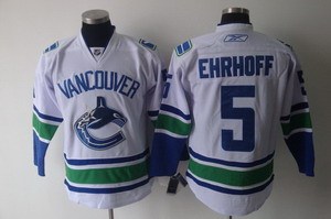 vancouver canucks 5 ehrhoff white jerseys